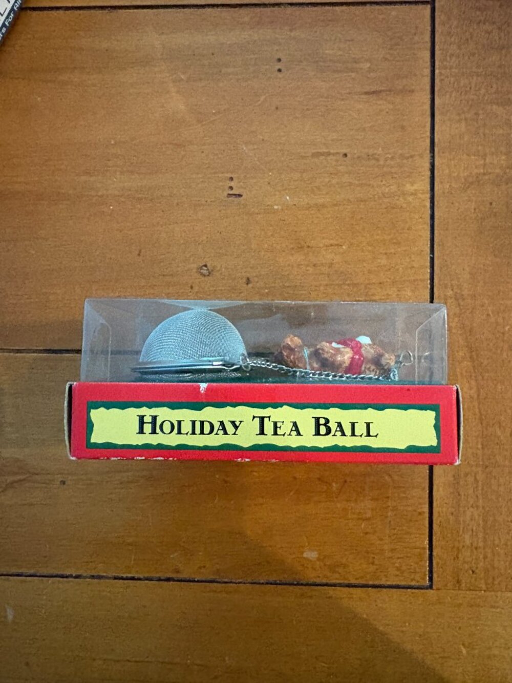 LIKE NEW: Holiday Bear Tea Ball - Picture 3 of 4